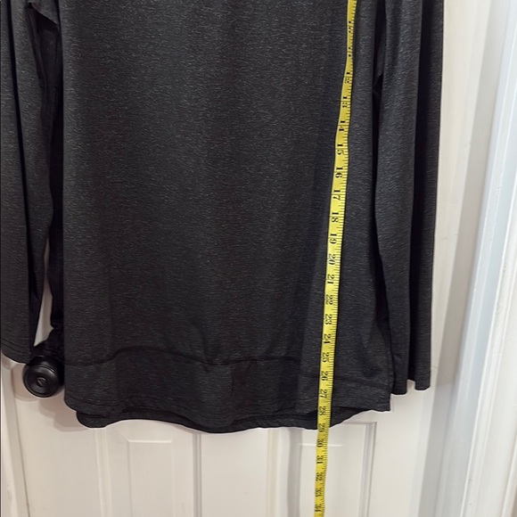 Dark Grey Long Sleeve Relaxed Exercise Shirt - 2XL - Picture 5 of 12